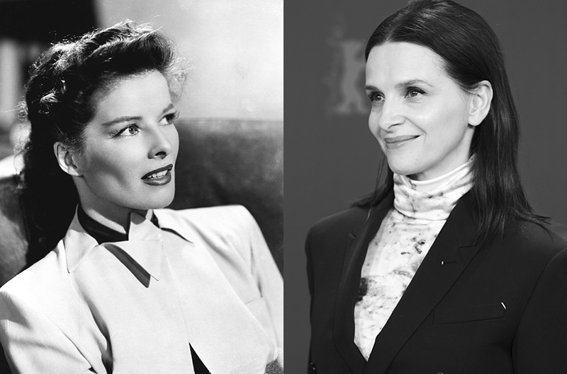 Katharine Hepburn et Juliette Binoche