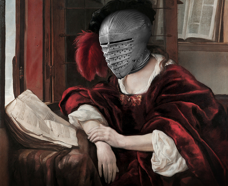 "Heaume sweet heaume"  (2020 - My Corona Diary ) © Sabine Pigalle