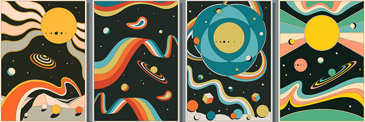 Espace psychédélique © Shutterstock