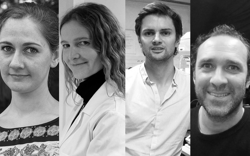 De gauche à droite, les principaux acteurs du projet : Caroline Peron-Cane, Alice Lebreton, Arnaud Gautier et Nicolas Desprat