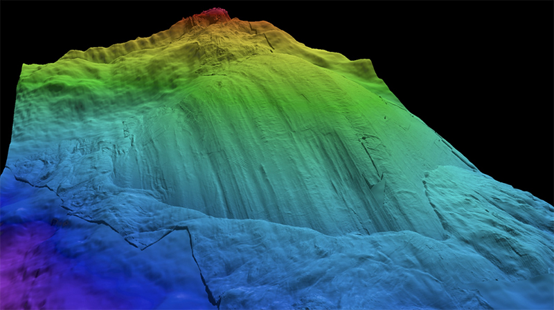 Exemple de Bathymétrie haute résolution d’un ‘Oceanic Core Complex’