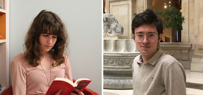 Valentine Guillocheau et Guillaume Bavant, normaliens en 2e année au département des Sciences de l’Antiquité de l’ENS-PSL et membres de l’association des Journées Découvrir l’Antiquité.