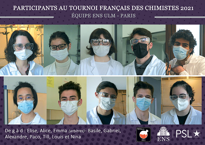Les élèves du département de Chimie de l'ENS-PSL