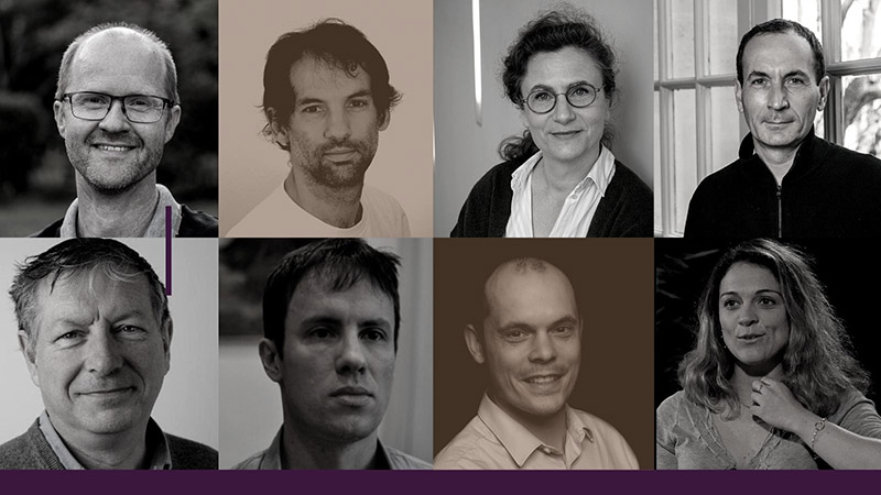 De gauche à droite et de haut en bas : David Pointcheval, Leandro Quadrana, Catherine Tallon-Baudry, Philippe Schlenker, Jean-François Laslier, Gabriel Peyré, Vincent Villette, Hélène Morlon
