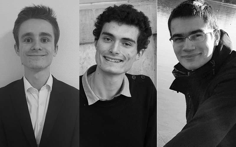 Noé Weeks, Étienne Rossignol et Arthur Léonard
