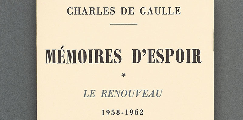Mémoires d'espoir