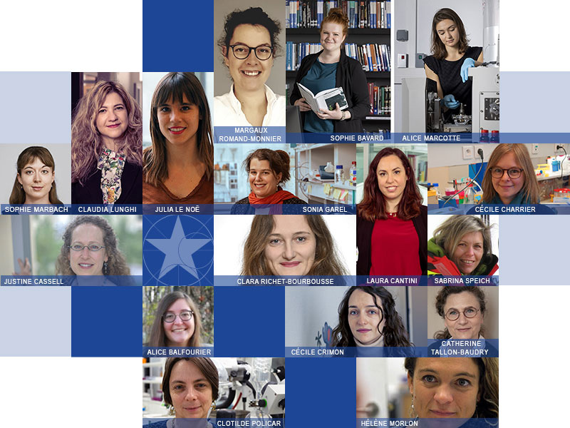 Quelques unes des femmes de science de l'ENS-PSL, découvrez-les ci-dessous