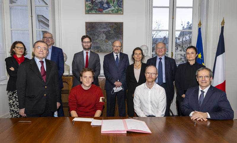 La signature de la convention