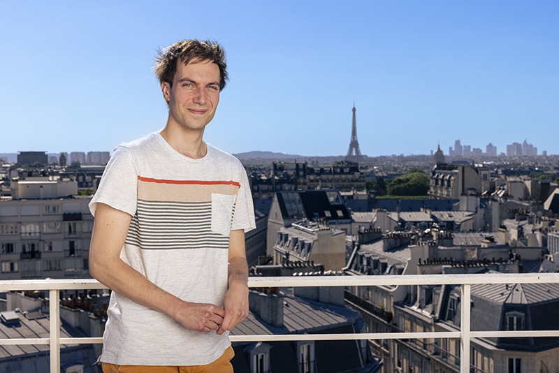 Samuel Dumont, dans le laboratoire de l'ENS