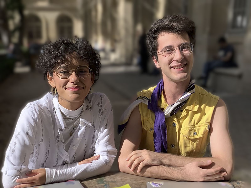 Odélia Charbit et Sam Blanc-Cuenca