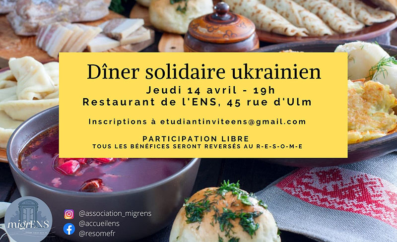Dîner solidaire ukrainien