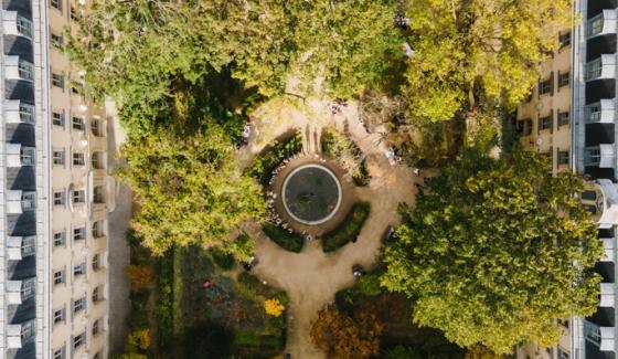 Cour aux Ernest vue du ciel