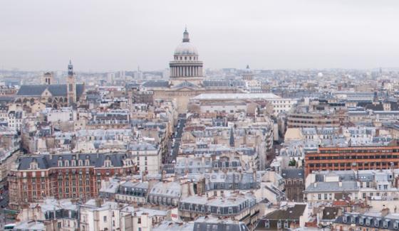 Vue aérienne de Paris