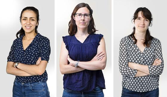 De g. à d. : Lina El Hajji, Laetitia Grabot, Garance Gourdel - LOREAL © Clemence Losfeld