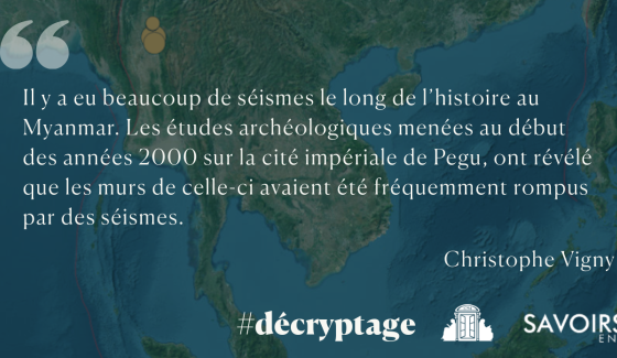 La localisation du séisme en Asie du Sud-Est © Crédit photo : Capture USGS